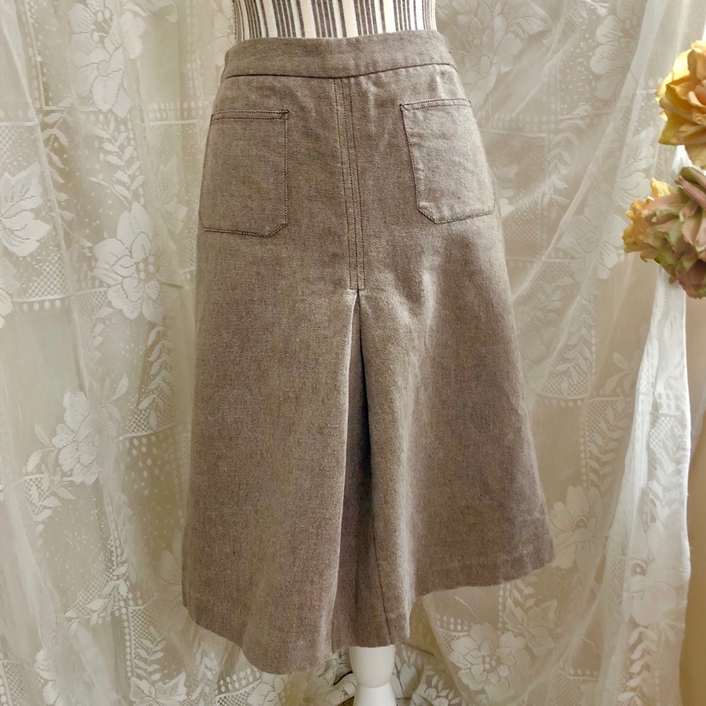 VINTAGE J. CREW COLLECTION Kick Flare Midi Skirt